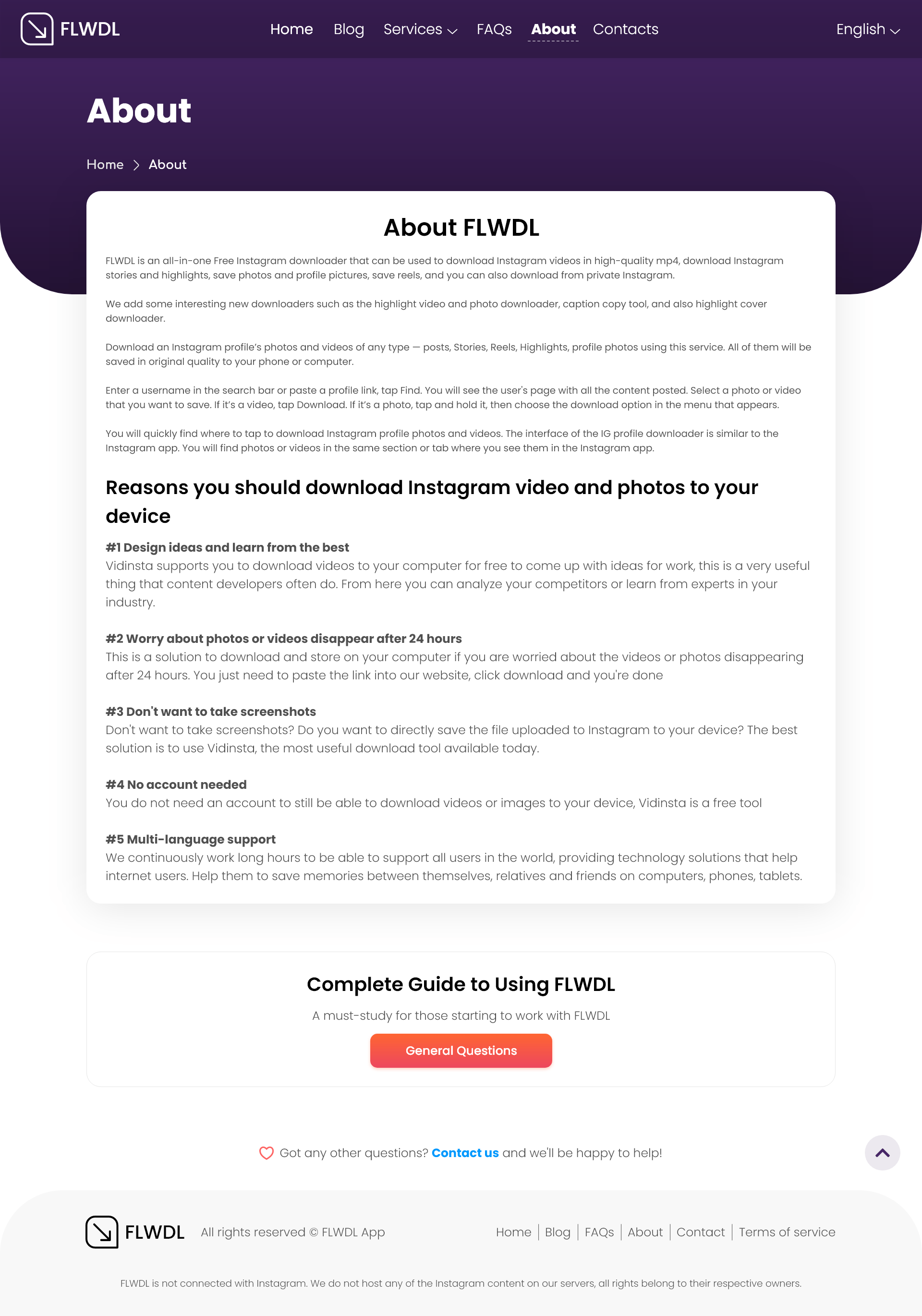 FLWDL - دانلودر شبکههای اجتماعی - تصویر 5